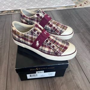 POLO Ralph Lauren GARDENER TAN/DK RED MADRAS